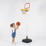 Exectus Boya Göre Ayarlanabilir Çocuk Basketbol Potası Su ve Kum Bidonlu Spor Seti - Beyaz