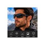 EXELİNE 160-COL Spor Seri Polarize Erkek Güneş Gözlüğü-Polarize-UV400-Yansıma Giderici 64-Ekartman