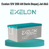 Exelon 12V 200Ah Jel Akü