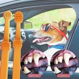 Exelox Kedi/Köpek Silikon Diş Fırçası Uzun Ömürlü Dayanıklı Malzeme ile Kolay Kullanım