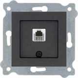 Exen Elektrik Exen Karell Antrasit Modül+Kapak | Nümeris Telefon Prizi (623K Kablolu)