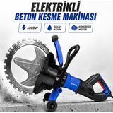Exen Elektrikli Beton Kesme Makinası 6000W 410 mm Sulu Kesim Kömürsüz Motor Beton Duvar Kesici 2500 Rpm