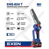 Exen Eng 624 T 21V 2X4 Ah Çift Akü 200 Mm Kömürsüz Şarjlı Zincirli Testere