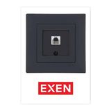 Exen Karell Füme Nümeris Telefon Prizi (623K Kablolu)