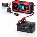 Exenar Akıllı Akü Şarj Cihazı Bakım Onarım Akü Şarj Makinesi 12V 15A – 24V 8A Otomatik Dijital Ekran