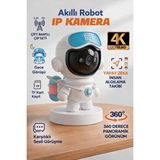 Exenar Akıllı Robot Ip Kamera 4K Ultra Hd 2mp 360° Dönen Gece Görüşlü Smart Wifi Ev Çocuk Güvenlik Kamerası
