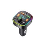 Exenar Bluetooth Araç Kiti Araç Fm Transmitter Şarj USB Typec Mp3 Pd Flash Için Uygun Çakmaklık Giriş