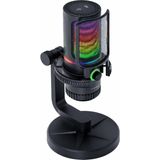 Exenar Condenser Yayıncı Mikrofonu Profesyonel Rgb Pc/ps4/ps5 Gamer Oyuncu Tiktok Youtube Instagram Mikrofon - Siyah
