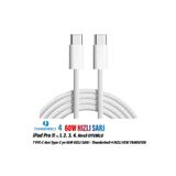 EXENAR iPad Pro 11 inç 1. 2. 3. 4. Nesil Tablet Şarj Kablosu Type-C Thunderbolt 4 60W