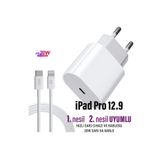 EXENAR iPad Pro 12.9 2. nesil 1. nesil Uyumlu 20W HIZLI Şarj Aleti Adaptörü 20W Ligtning Şarj Kablosu