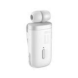 EXENAR Makaralı Kulaklık Titreşimli Yaka Mandallı Makaralı Bluetooth Kulaklık 20 Saat (Beyaz)