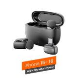 Exenar Profesyonel Kablosuz Yaka Mikrofonu iPhone 15/16 Uyumlu 2 Mikrofonlu Type-C