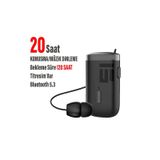 Exenar SW58 Bluetooth 5.3 Makaralı Kulak İçi Kulaklık siyah