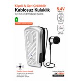EXENAR Titreşimli Kablosuz Makaralı Kulaklık Titreşimli Bluetooth Kulaklık 15 Saat