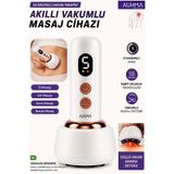 EXENAR Vakumlu Kupa Çekme Sırt Bel Bardak Çekme Isı Destekli Aleti Masaj Terapi Cihazı 1200mAh Şarjlı AMG42