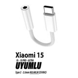 Exenar Xiaomi15ultra İçin Uyumlu Kulaklık Aux Type C Dönüştürcü Çevirci