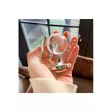 EXENET Dünya Haritası Temalı Mini Kristal Cam Küre Hediyelik Şirin Minik Dönen Kürecik