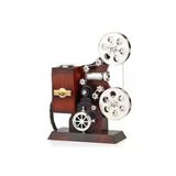 Exenet Nostaljik Film Projektörü Müzik Kutusu Kurmalı Retro Sinema Makinesi Dekoratif Antika Hediyelik Eşya