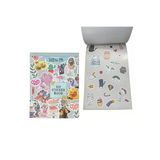 Exenet Popüler Defter Kitap Sticker Seti: 16 Yaprak Yaratıcı Renkli Şirin Tasarımla Kişiselleştirme Fırsatı