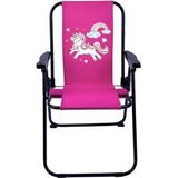 Exent 2-6 Yaş Çocuk Kamp Sandalyesi- Rainbow Unicorn Pembe, Mini Kamp Sandalyesi