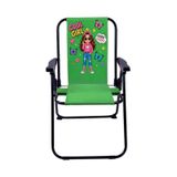 Exent 2-6 Yaş Lüx Çocuk Piknik Sandalyesi-mini Kamp Sandalyesi-cool Girl-yeşil Çok Renkli