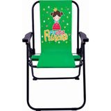 Exent 2-6 Yaş Lüx Çocuk Piknik Sandalyesi-Mini Kamp Sandalyesi-Mylittle Princess-Yeşil - 1 - Renkli