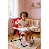 Exent 2-6 Yaş Rainbow Lüx Çocuk Piknik Sandalyesi-mini Kamp Sandalyesi-kırmızı Çok Renkli