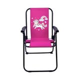 Exent Rainbow Unicorn 2-6 Yaş Lüx Çocuk Piknik Sandalyesi-mini Kamp Sandalyesi-pembe Çok Renkli