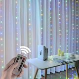 Exeo USB Led Kumandalı Dekoratif Su Geçirmez Beyaz Perde Peri