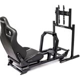 Exforce Optima V2 Yarış Simülatörü Kokpiti + Ekran Standı - Siyah