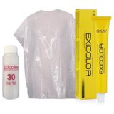 Exicolor 30 Volüm Peroksit + Boya Naylonu + 12.VO Somon Moru 60 ml Tüp Saç Boyası