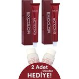 Exicolor 60 ml Gümüş Rüya 2 Adet Oksidan 4'lü Krem Saç Boyası