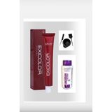 Exicolor Kalıcı Krem Saç Boyası 60ML + Kuaf Oksidan 60 ml + Boyama Seti - 7 Kumral
