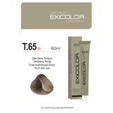 Exicolor Tonlayıcı T.65 ÇİLEK SARISI Kalıcı Krem 60 ml Saç Boyası