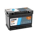 Exıde El700 12V 70Ah 760A Start Stop Efb Akü (Üretim Tarihi:2025)