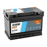 Exide Exıde EL700 12V 70AH 760A Start Stop Efb Akü (Üretim TARIHI:2025)