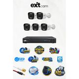 Exitcam 5 Kameralı 2 Mp 1080P Full Hd Ahd Güvenlik Kamera Seti - Gece Renkli 320Gb Hdd 8 Kanal Dvr