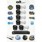 Exitcam 6 Kameralı Full Hd Ahd Güvenlik Seti – 8 Kanal Dvr, 500 Gb Hdd, Renkli Gece Görüşü, Yüz Ve Araç Algılama