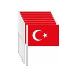 Exiz Ticaret 40 Adet Çıtalı Büyük Battal Boy Türk Bayrağı (22M-32CM)