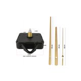 EXİZ TİCARET Askılı 14 mm Akar Sessiz Duvar Saati Mekanizması -Metal akrep-yelkovan-saniye-Yeni Model 62