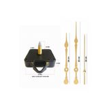 EXİZ TİCARET Askılı 22 mm Akar Sessiz Duvar Saati Mekanizması -Metal akrep-yelkovan-saniye-Şekilli Model 61