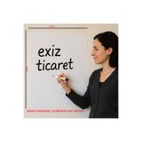 EXİZ TİCARET Duvara Yapışan 42x30 cm Çocuk Yazı Tahtası Silinebilir, Tahta kalemi Hediyeli