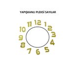 EXİZ TİCARET Pleksi Saat Rakamları,Duvar saati Sayı ve ramları 3,5 cm Yapışkanlı Pleksi Sayılar