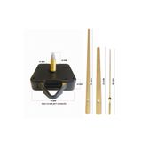 EXİZ TİCARET Saat Mekanizması 1. Sınıf Akar Sessiz Saat Mekanizması 22 Mm Şaft Askılı 3d Saatlerle Uyumlu Gold
