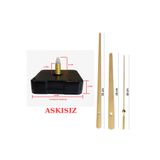 EXİZ TİCARET Saat Mekanizması 1. Sınıf Akar Sessiz Saat Mekanizması 22 Mm Şaft Askısız 3d Saatlerle Uyumlu Gold