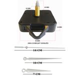 EXİZ TİCARET Saat Mekanizması,1 Adet 22 Mm Uzun Set Sessiz Duvar Saati Mekanizması Askılı (A.GÜMÜŞ)