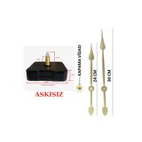 EXİZ TİCARET Sessiz Duvar Saati Mekanizması Qurtz Askısız 22 Mm Şaft (60 CM -80 CM SAATLER IÇİN UYGUNDUR)
