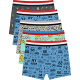 Exlove 5'li Erkek Çocuk Boxer Pamuklu - Renkli - Desenli - 6 - 7 Yaş