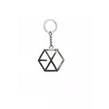 Exo Logolu Metal Anahtarlık – Gümüş Renk | Unisex K-Pop Fan Aksesuarı