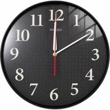 Exonix Sessiz Duvar Saati Fosforlu Akrep Yelkovan Modern Dekoratif Analog Saat - Siyah